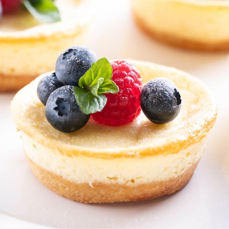 Low Carb Keto Cheesecake Muffins with Cream Cheese Mobile Featured Image