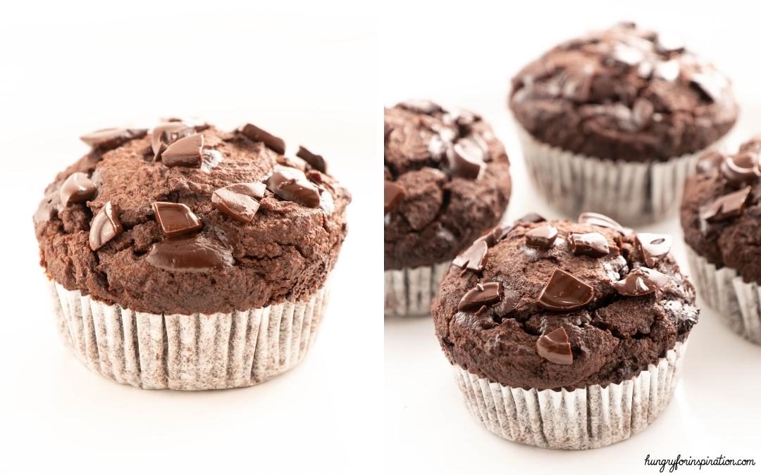 Easy Sugar-Free Keto Double Chocolate Chip Muffins with Almond Flour Desktop Featured Image