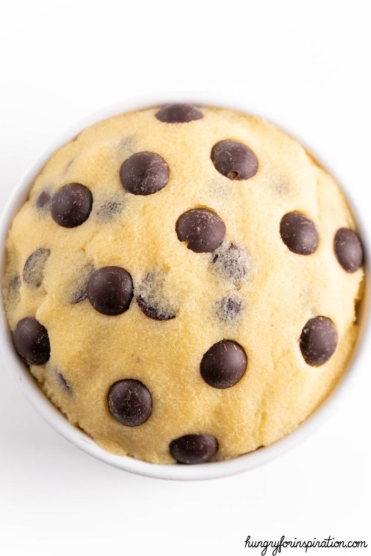 Easy Edible Keto Cookie Dough with Chocolate Chips and Almond Flour that is Sugar Free Bloc Pic 3