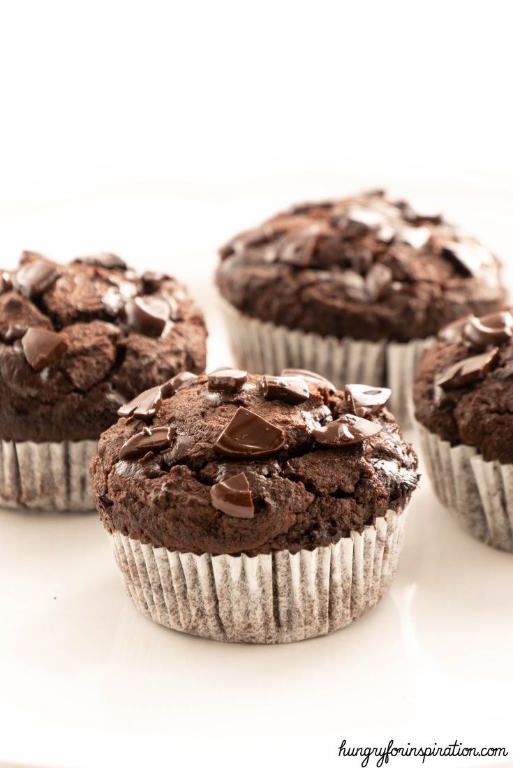 Easy Sugar-Free Keto Double Chocolate Chip Muffins with Almond Flour Bloc Pic 4