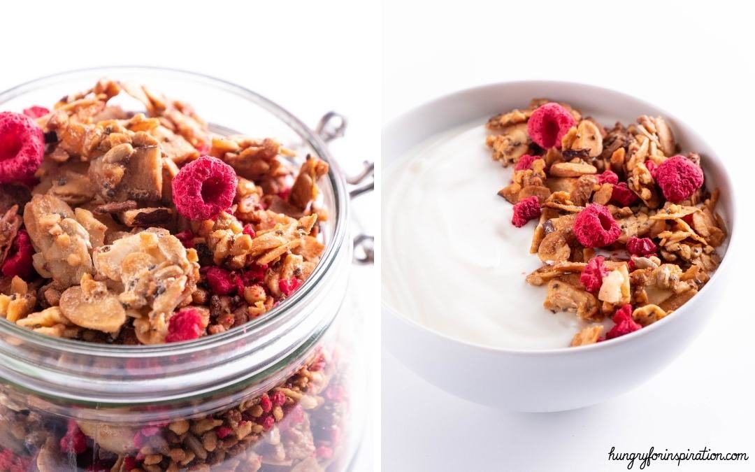 The Best Easy Homemade Keto Granola Recipe with Nuts & Coconut Desktop Featured Image