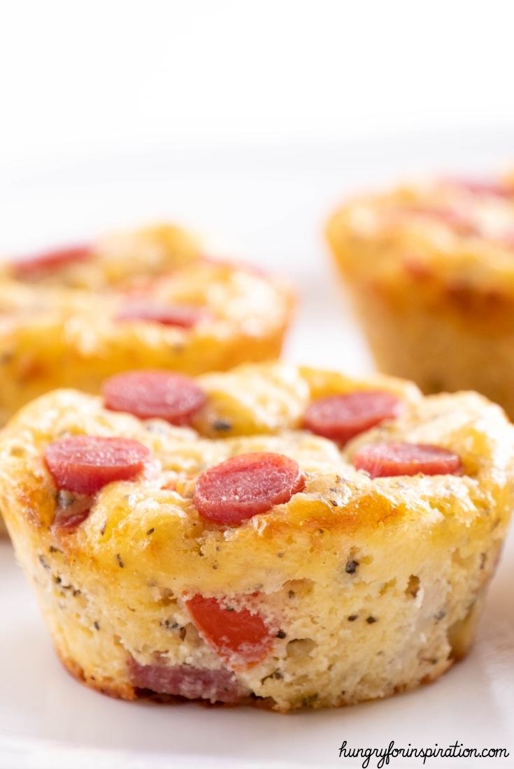 Easy Low Carb Keto Pizza Muffins with Almond Flour Bloc Pic 1