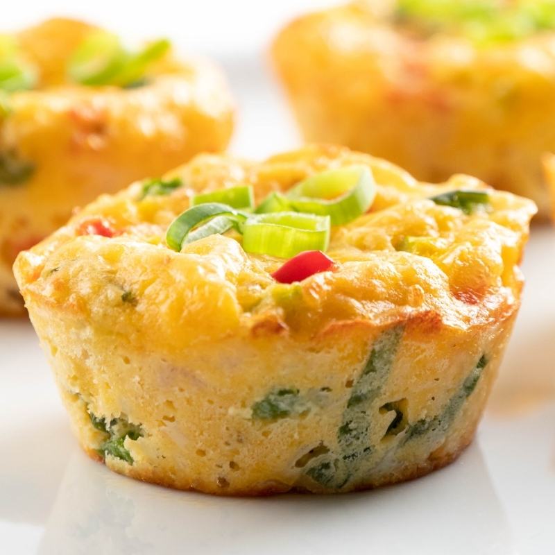 Easy Keto Vegetable Muffins (Vegetarian & Yummy) Mobile Featured Image